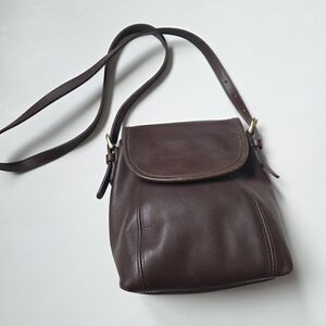 Vintage Coach Soho Small Flap Handbag Brown 4108